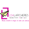 Lisa Larcheres logo violet jaune